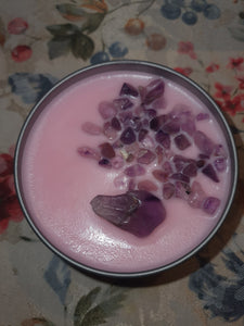 Crystal Candle - Amethyst - Flower Drum Fragrance