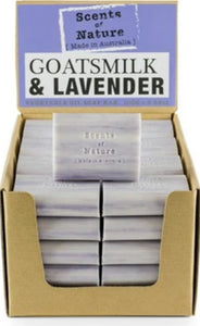 Vegetable Oil Soap Bars - Goats Milk & Lavender 100grams