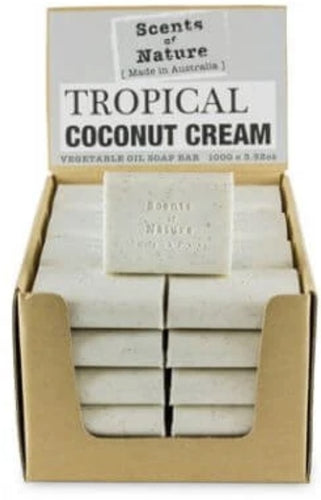 Vegetable Oil Soap Bars - Tropical Coconut Cream 100grams