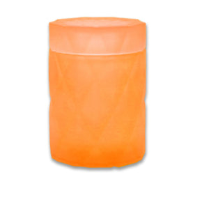 Large Diamond Cut Jar – Matte Zest Orange