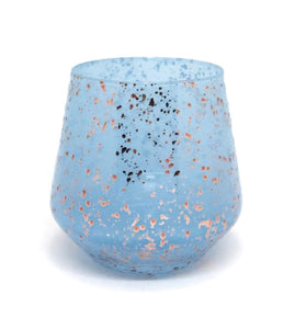 Love Jar – Sky Blue with Rose Gold Speckles