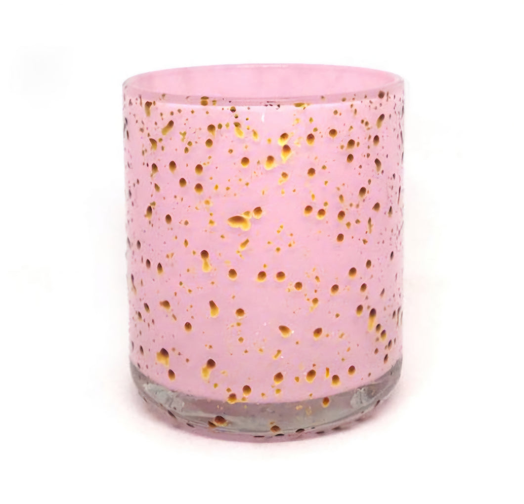 Large Vogue Sparkle – Pink with Gold Speckles