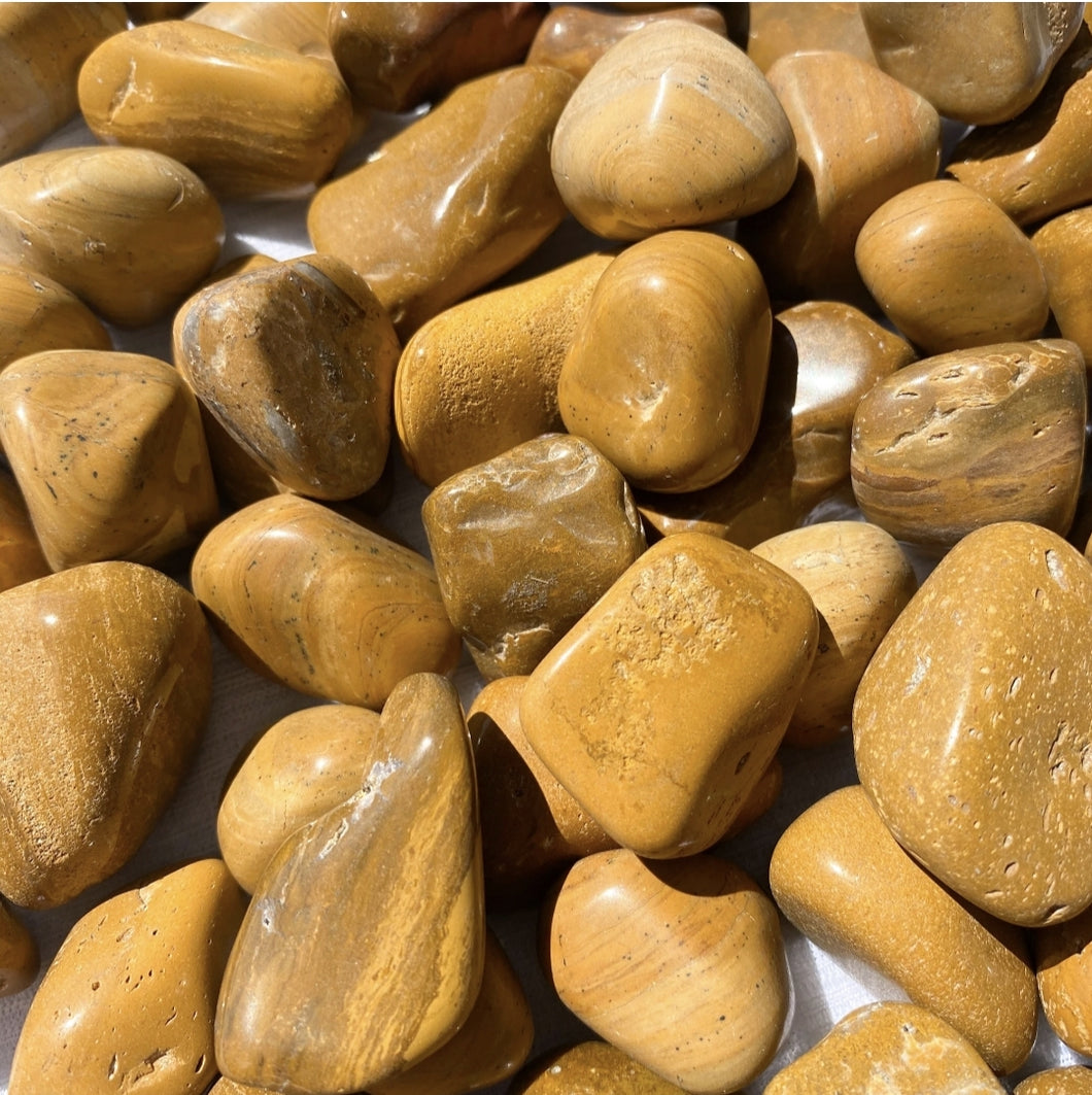 Yellow Jasper Tumbled Stones